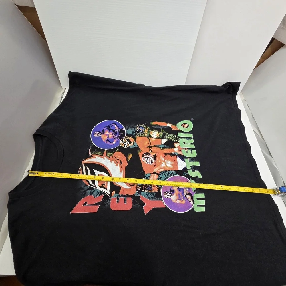 Rey Mysterio WWE Wrestling Graphic T-Shirt Black‎ 3XL